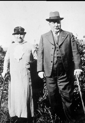 Salomon Keyser mit seiner Ehefrau Emma